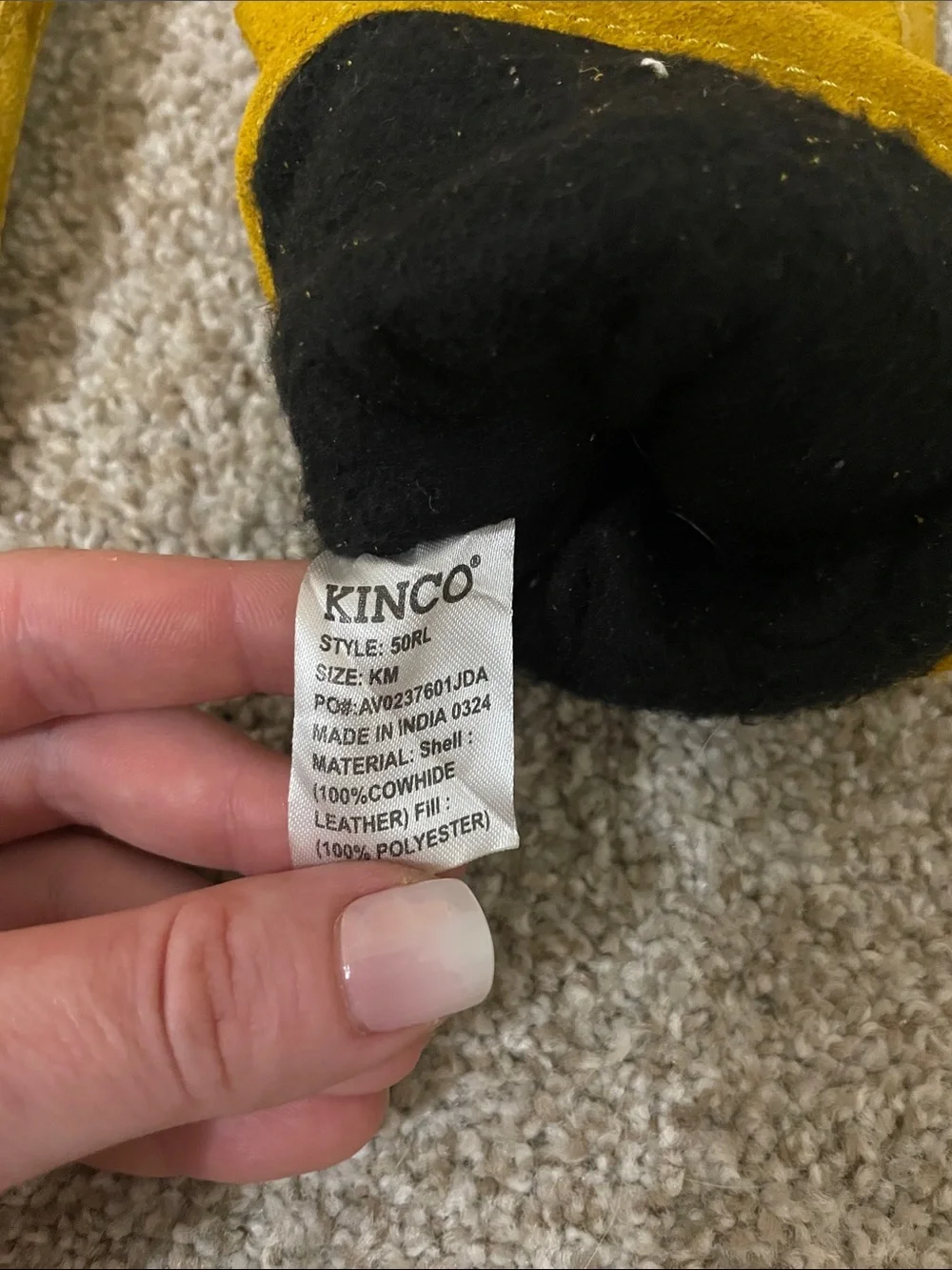Kids Cowhide Gloves